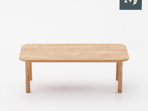 Wooden table 3Dモデル
