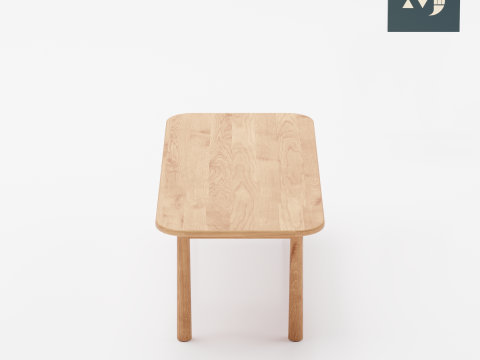 Wooden table 3D Model