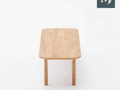 Wooden table 3D Model