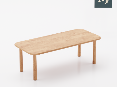 Wooden table 3D Model