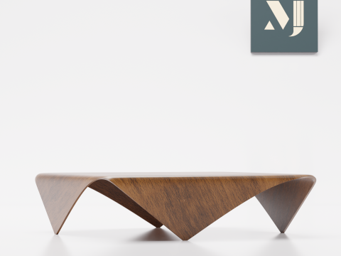 Wooden table Modelo 3D