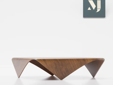 Wooden table 3D Model