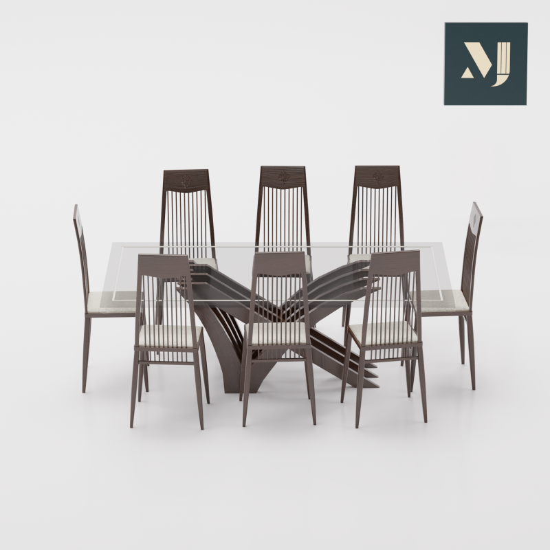 Wooden table and chair for rooms 3D Model .c4d .max .obj .3ds .fbx .stl .blend