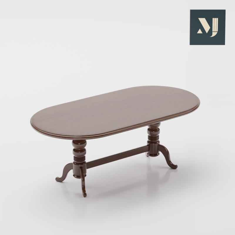 Wooden furniture table and chair 3D Модель .c4d .max .obj .3ds .fbx .stl .blend 