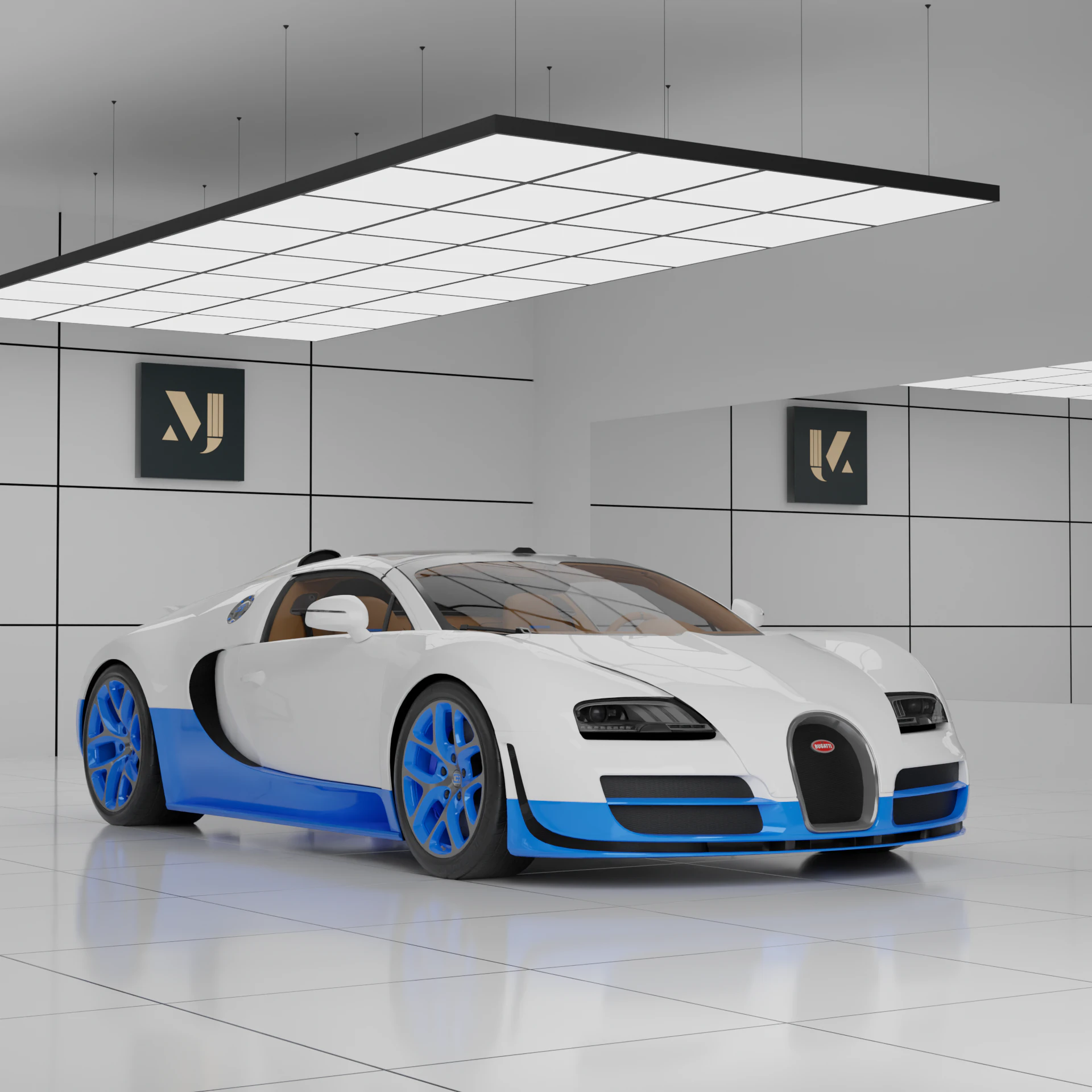 Car Bugatti Veyron 3D Model .c4d .max .obj .3ds .fbx .stl .blend