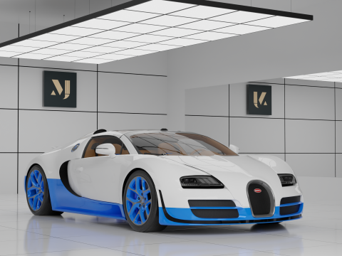Car Bugatti Veyron 3D Model