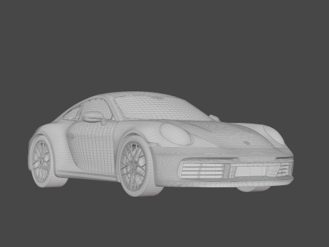 Car porsche 911 Modello 3D