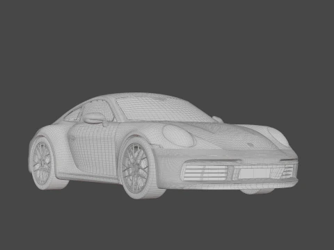 Car porsche 911 3D Model