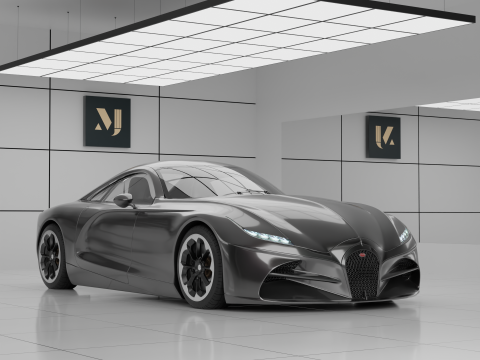 Car Bugatti Modello 3D