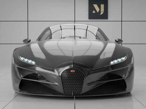 Car Bugatti 3Dモデル
