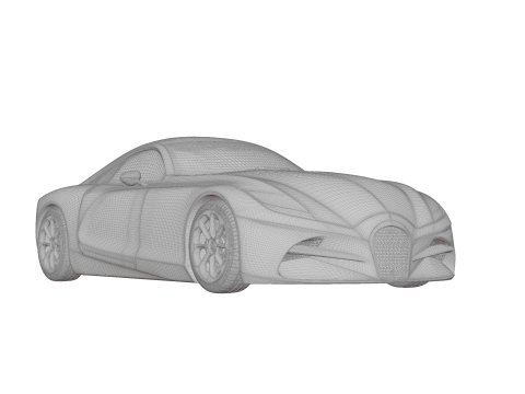 Car Bugatti 3Dモデル
