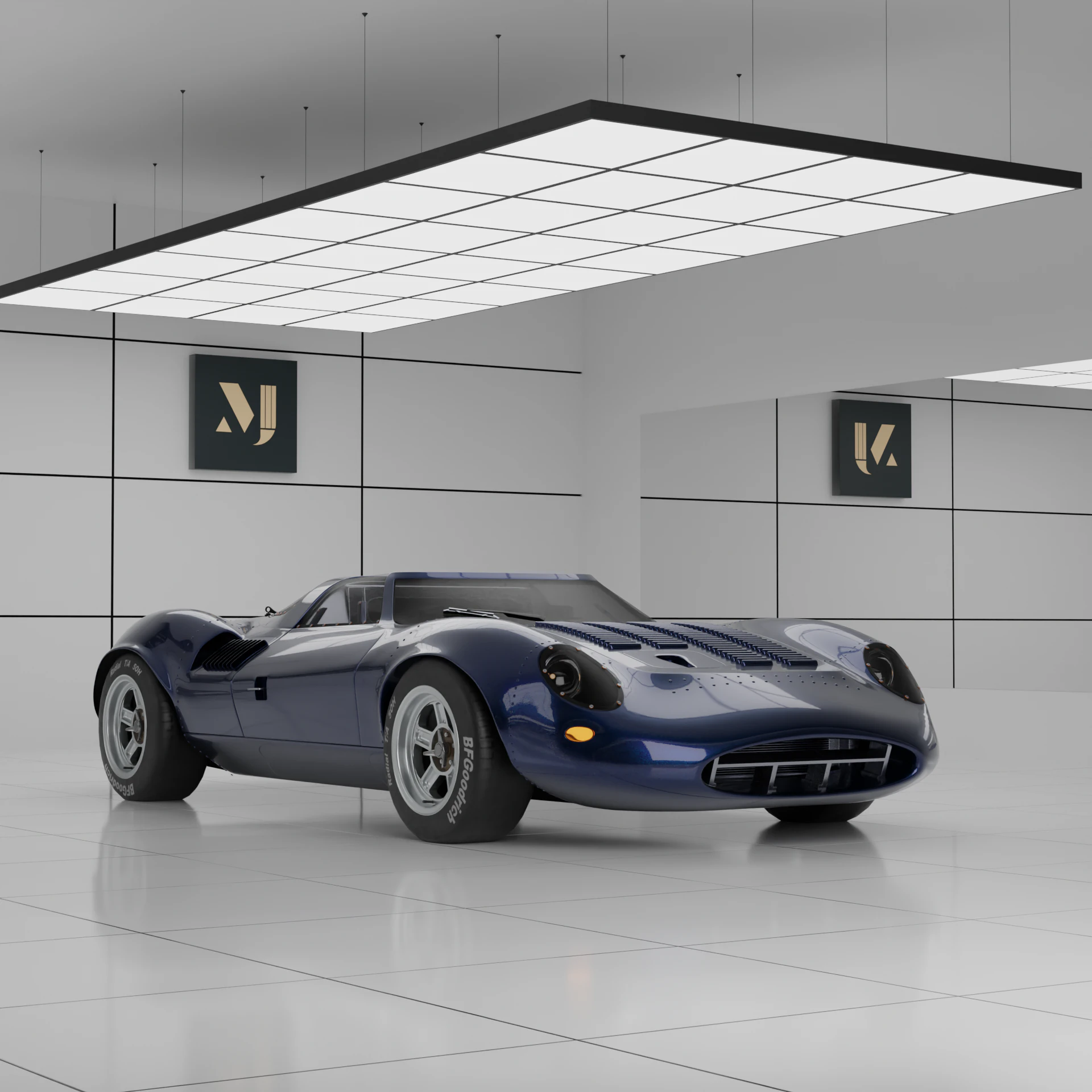 Car Jaguar-X13 3D Model .c4d .max .obj .3ds .fbx .stl .blend 