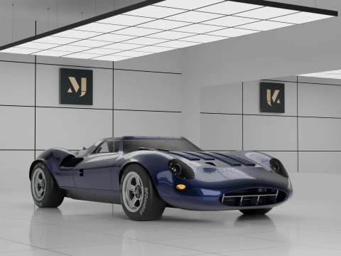 Samoch&oacute;d Jaguar-X13 Model 3D