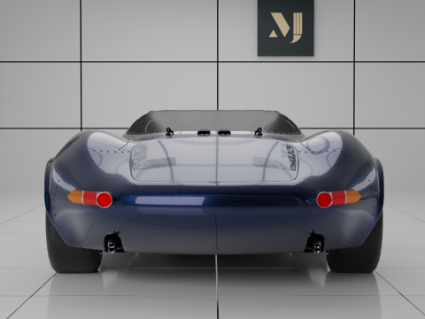 Car Jaguar-X13 Modelo 3D