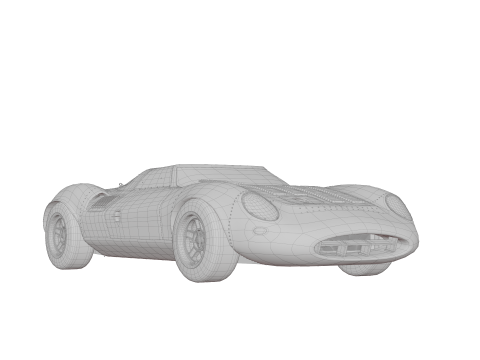 Car Jaguar-X13 Modelo 3D