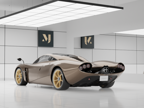 Pagani Huayra Codalunga Modello 3D