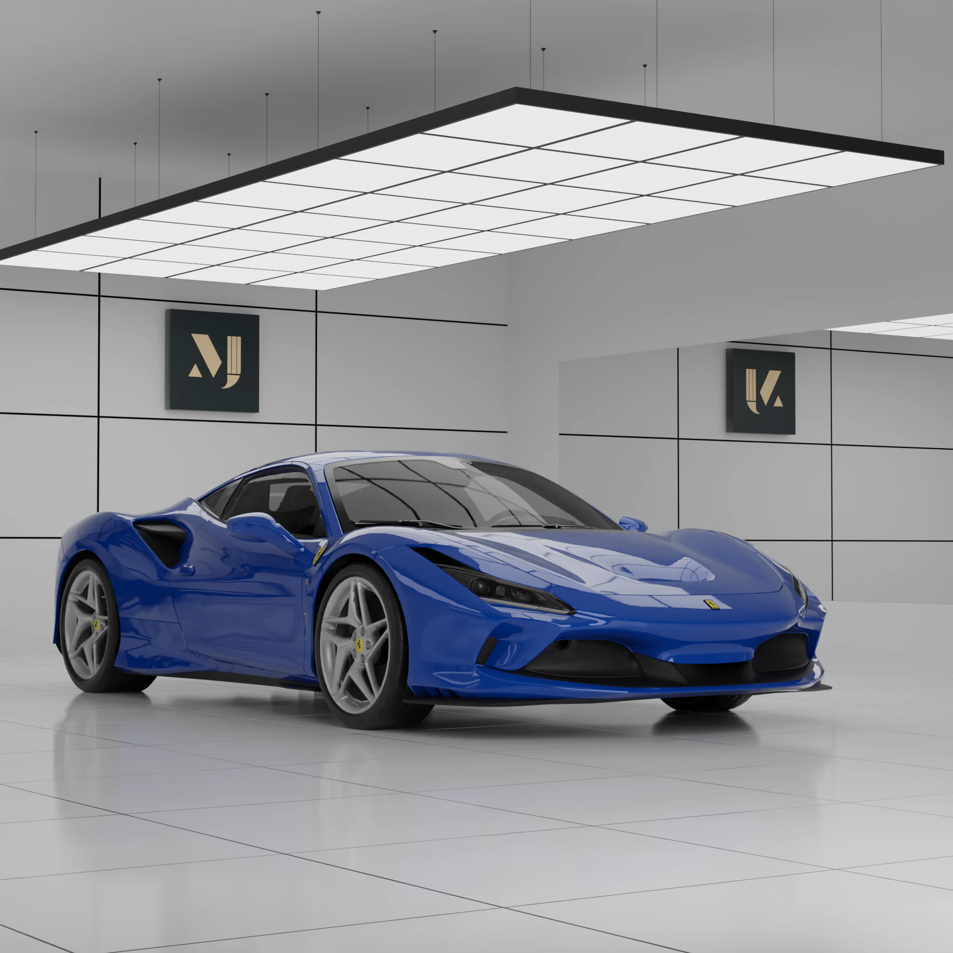 Ferrari F8 Tributo 3D Model .c4d .max .obj .3ds .fbx .stl .blend 