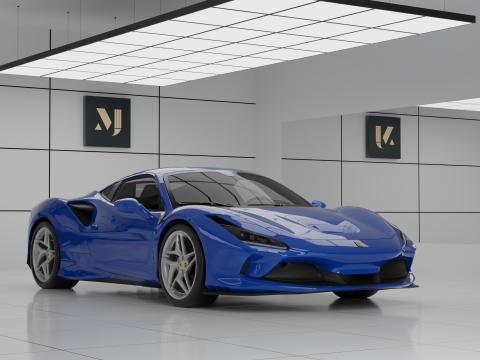 Ferrari F8 Tributo 3Dモデル