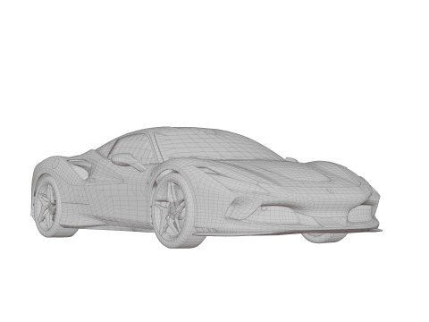 Ferrari F8 Tributo 3D Model