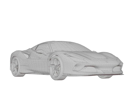 Ferrari F8 Tributo 3D Model