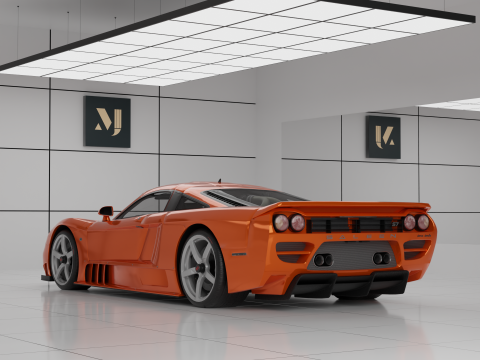 Saleen S7 Twin Turbo Modello 3D