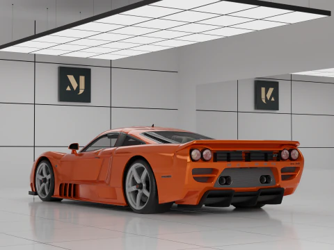 Saleen S7 Twin Turbo 3D Model