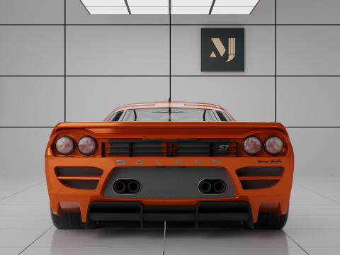 Saleen S7 Twin Turbo Modello 3D