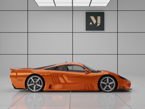 Saleen S7 Twin Turbo Modello 3D