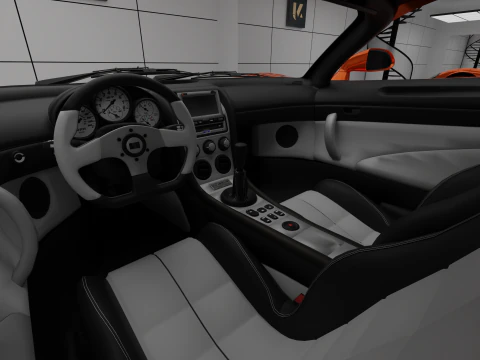 Saleen S7 Twin Turbo 3D Model