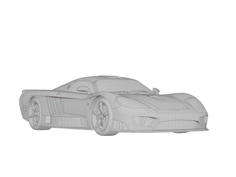 Saleen S7 Twin Turbo Modello 3D