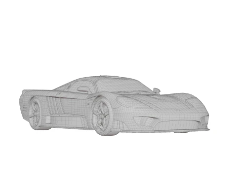 Saleen S7 Twin Turbo 3D Model