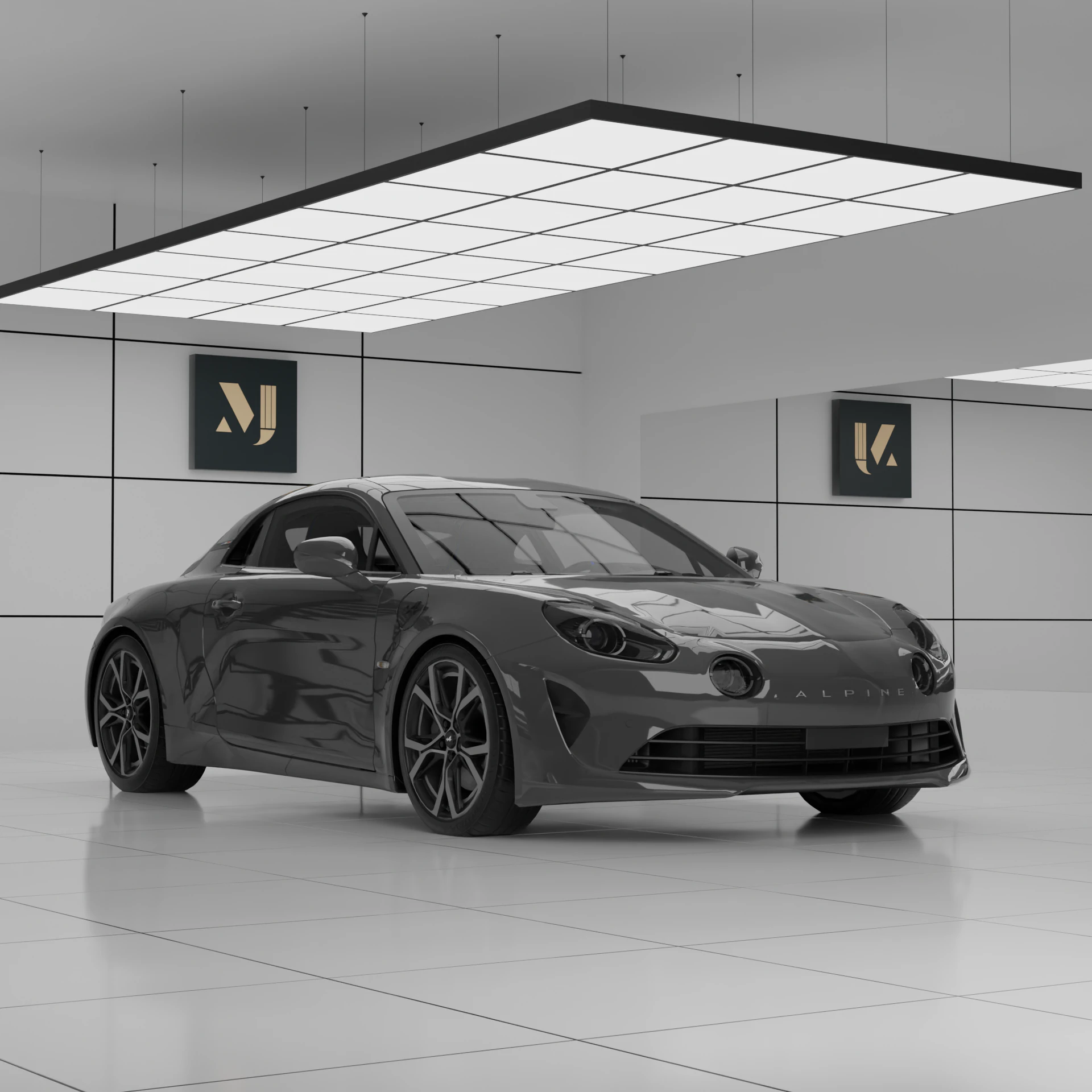 Car Alpine A110 3D Model .c4d .max .obj .3ds .fbx .stl .blend
