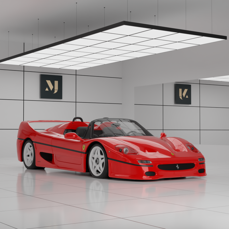 Ferrari F50 Spider 3D 모델 .c4d .max .obj .3ds .fbx .stl .blend 