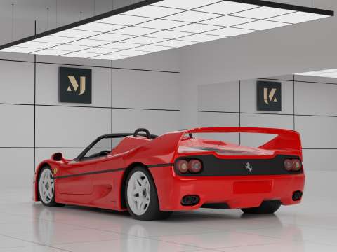 Ferrari F50 Spider 3D 모델