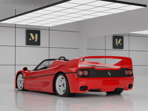 Ferrari F50 Spider 3D Model