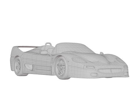 Ferrari F50 Spider 3D 모델