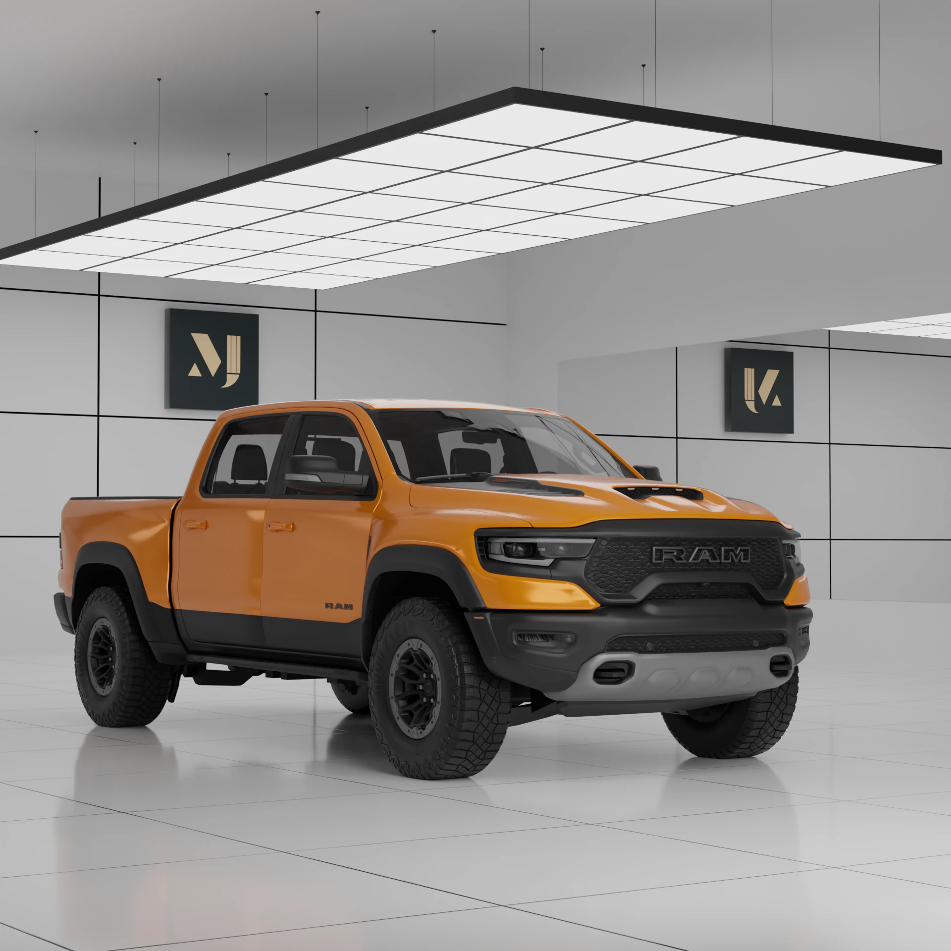 Ram 1500 TRX 3D Model .c4d .max .obj .3ds .fbx .stl .blend 