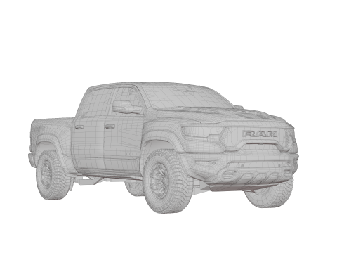 Ram 1500 TRX 3D Model