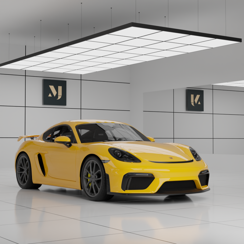 Porsche 718 Cayman GT4 3D Model .c4d .max .obj .3ds .fbx .stl .blend 