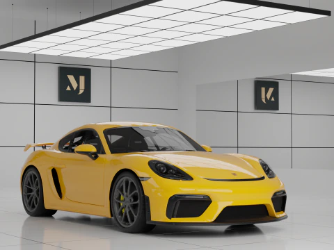 Porsche 718 Cayman GT4 3D Model