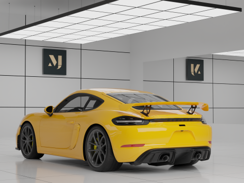Porsche 718 Cayman GT4 3D Model