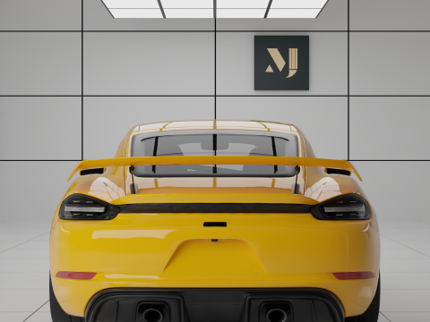 Porsche 718 Cayman GT4 3D Model