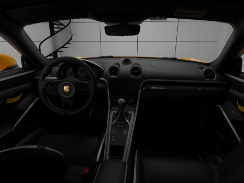 Porsche 718 Cayman GT4 3D Model