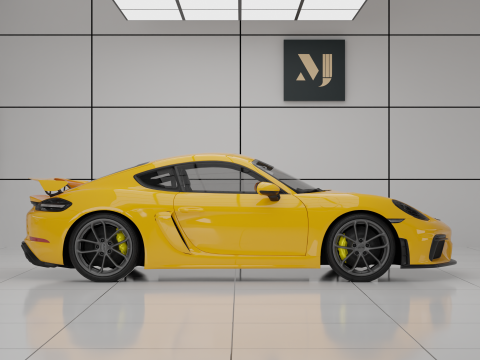 Porsche 718 Cayman GT4 3D Model