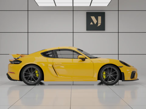 Porsche 718 Cayman GT4 3D Model