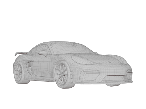 Porsche 718 Cayman GT4 3D Model