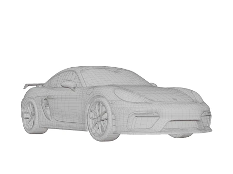 Porsche 718 Cayman GT4 3D Model