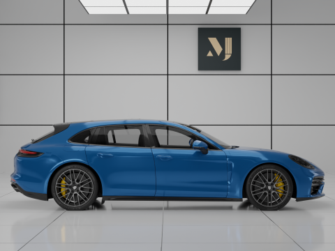 Porsche Panamera Turbo S Sport Turismo 3D Model