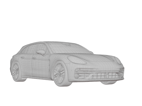 Porsche Panamera Turbo S Sport Turismo 3D Model
