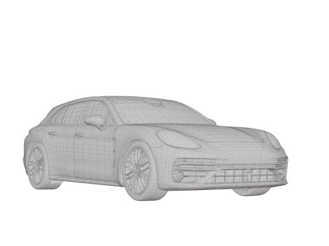 Porsche Panamera Turbo S Sport Turismo 3D Model